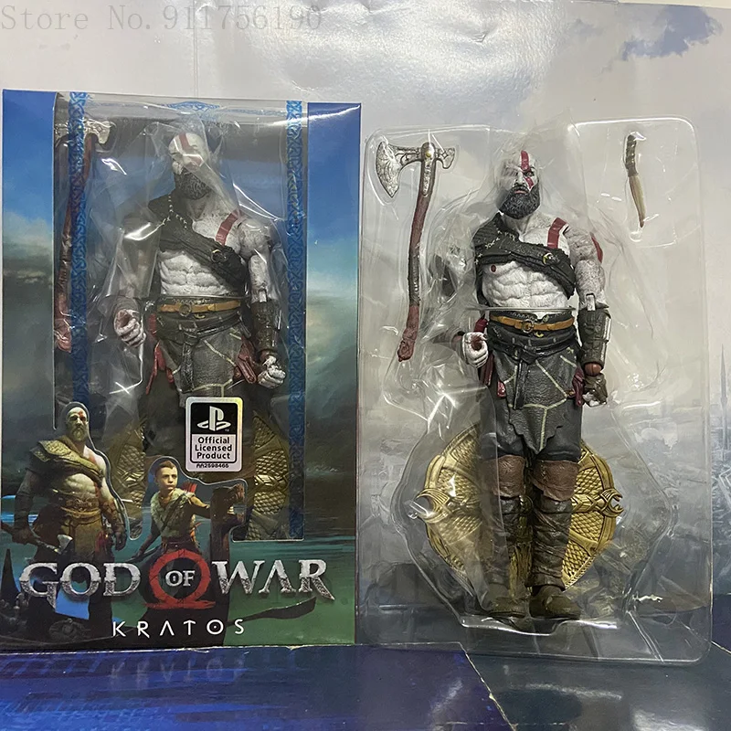 NECA God of War 4 Kratos Veiksmų Skaičius, PVC Ghost of Sparta Kolekcines Modelis Žaislas 18CM 0