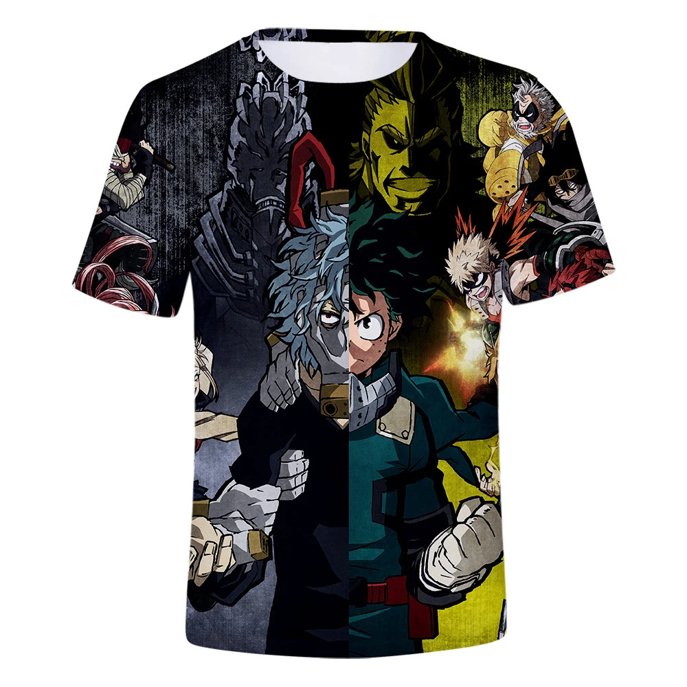 Mano Herojus akademinės bendruomenės Marškinėliai Naujas Vyrai Moterys 3D Spausdinimo Anime T-shirt Boku no Herojus akademinės bendruomenės Tsuyu Unisex Trumpas Rankovės Viršų 0