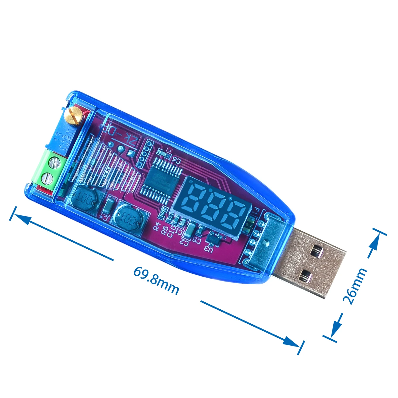DC-DC USB Reguliuojamas Buck-boost Maitinimo Įtampos Reguliatorius, Modulio 5V 3.3 V 9V 12V 24V DP 1