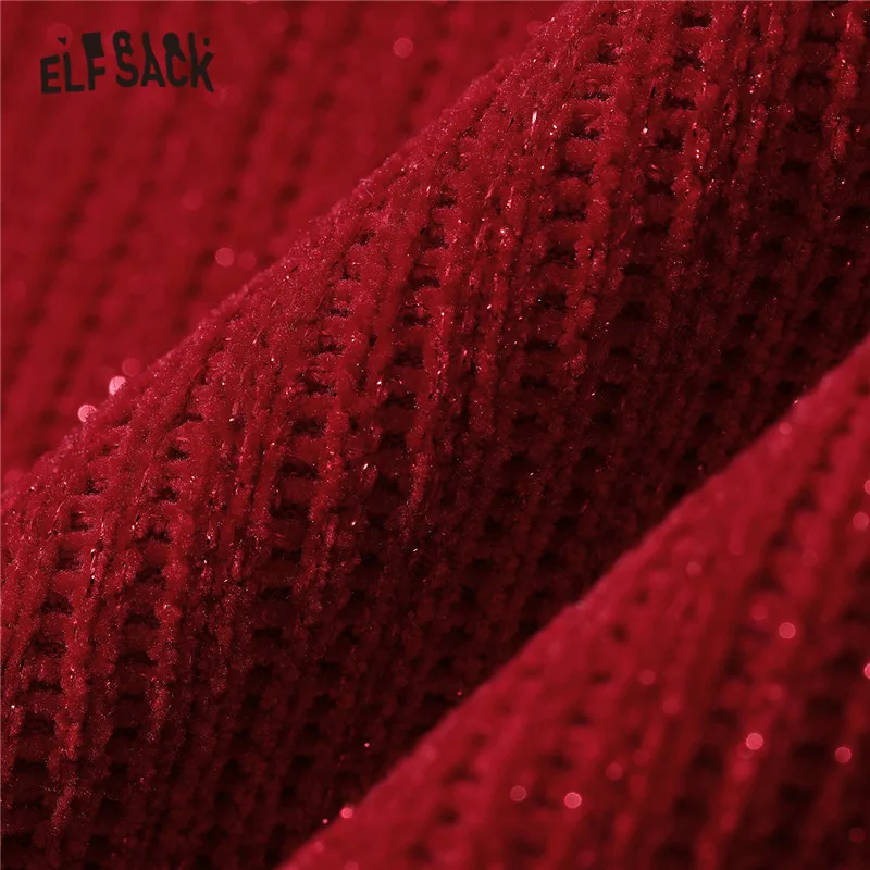 ELFSACK Kalėdų Red Bear Siuvinėjimas, Mezgimas Atsitiktinis Suknelė Moterims,2021 M. Žiemos ELF Derliaus Plaukų Kamuolys Raišteliu Moteriška Šalis Suknelės 2