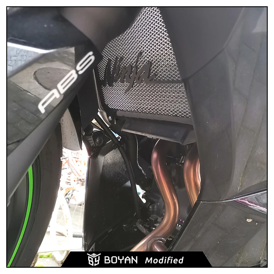 Už Kawasaki Ninja 400 Z400 NINJA400 2018 2019 2020 Motociklo Radiatoriaus Grotelės Grotelės Guard Dangtelio Raštas 0