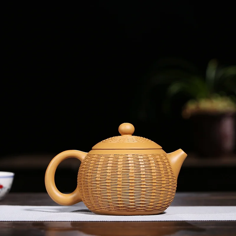 Didelė talpa 320ml Yixing arbatos puodą raudonos molio Xishi arbatinukas Autentiškas Rankų darbo Teaware Kinijos oolong arbata virdulys dovanos 1