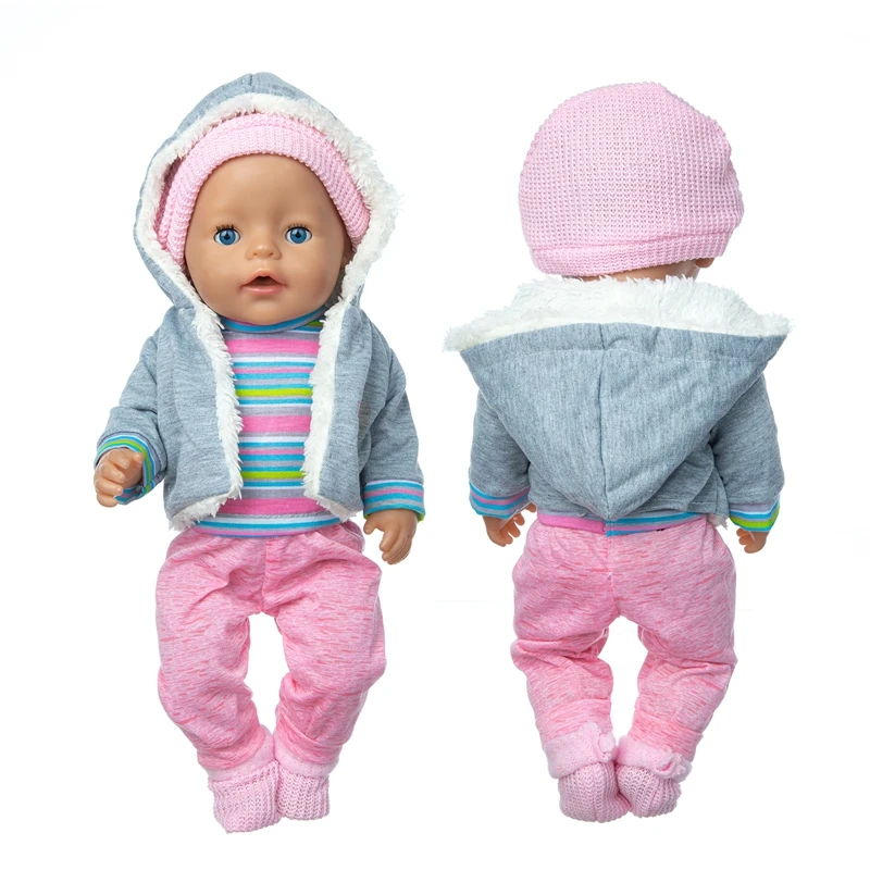 2021 Nauji Aukštos kokybės Kostiumas Tinka 43cm, Gimusių kūdikių Lėlės drabužiai atgimsta Lėlės Priedai 1