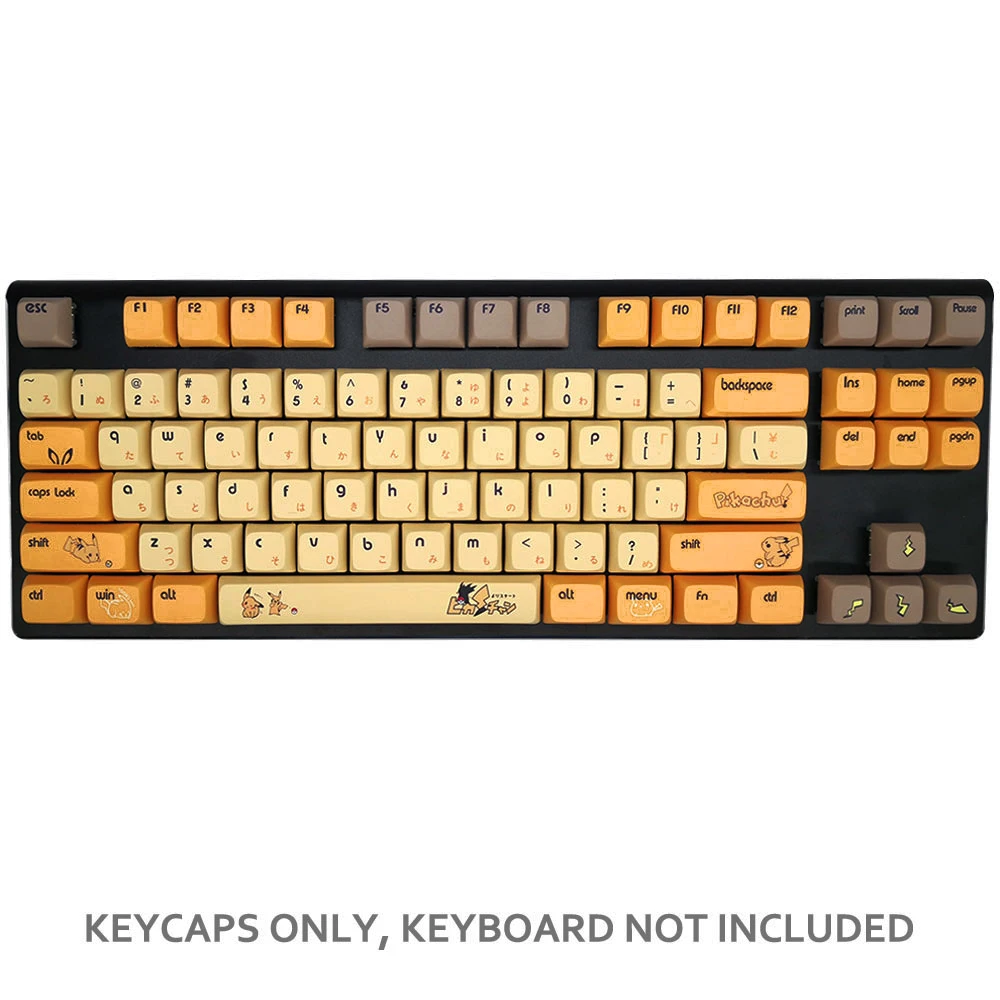 PBT Keycap 108-raktas Tinka 61/87/104/108 Klavišą XDA Mechaninių Žaidimų Klaviatūra Japonijos Mielas dilimui Keycaps 5