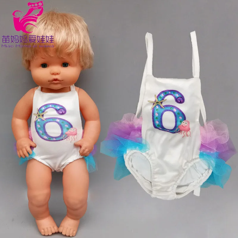 40cm lėlės bikini už 38cm Nenuco Ropa y su Hermanita 16 colių kūdikių lėlės drabužiai 0