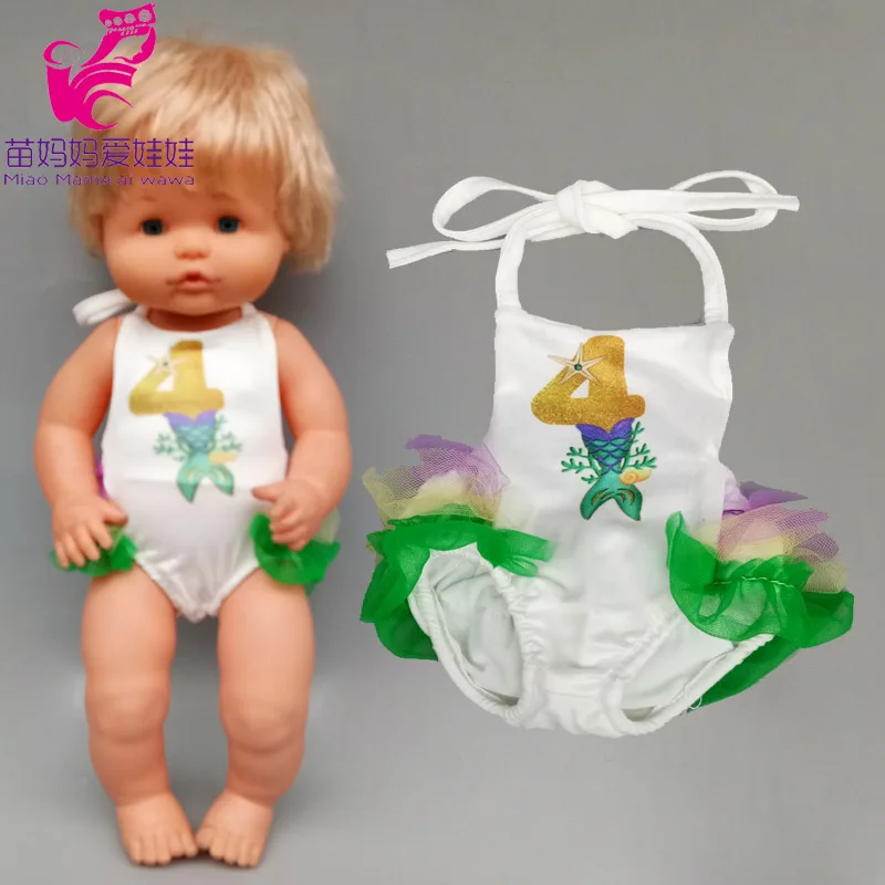 40cm lėlės bikini už 38cm Nenuco Ropa y su Hermanita 16 colių kūdikių lėlės drabužiai 2