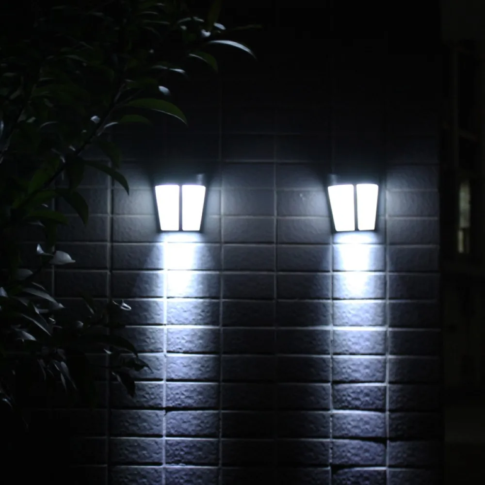 Saulės Energijos Sienų apšvietimo 6 LED Jutiklis Lempos Vandeniui Energijos Taupymo Gatvės Kieme Kelias Namo Sodas, Dekoratyviniai Lauko Žibintų 3