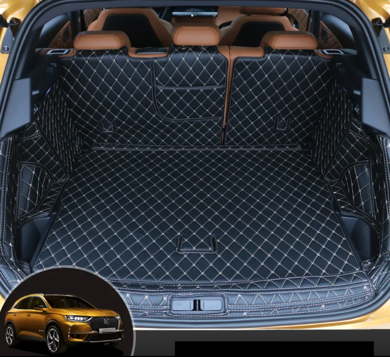 Odos automobilio bagažo skyriaus kilimėlis linijinių krovinių už citroen ds7 2018 2019 2020 kilimų reikmenys, interjero crossback 1