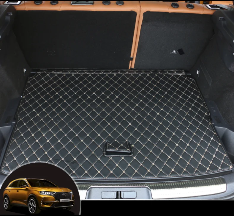 Odos automobilio bagažo skyriaus kilimėlis linijinių krovinių už citroen ds7 2018 2019 2020 kilimų reikmenys, interjero crossback 3