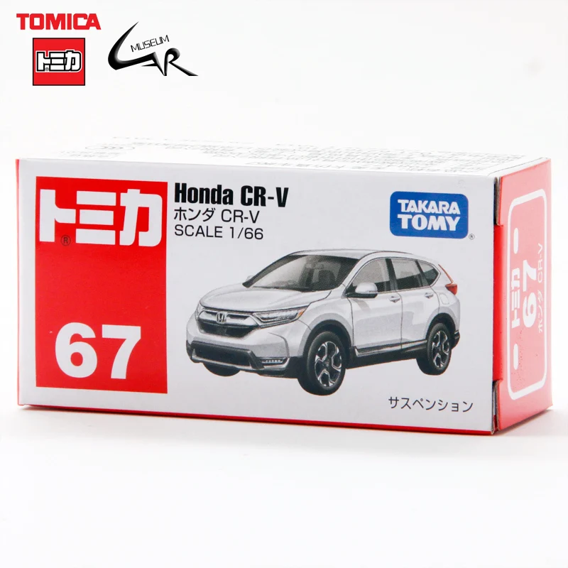 TAKATA TOMY TOMICA Diecast Lydinio Automobilių Tomica Žaislinės Transporto priemonės 67 HONDA CR-V VISUREIGIS Modelio Kolekcionuojamų 2