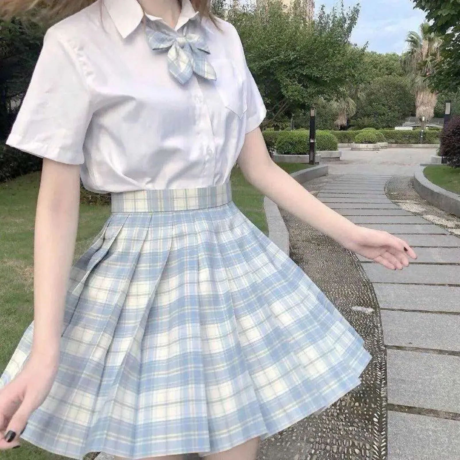 Moterų Klostyti Sijonas Harajuku Preppy Stilius Pledas Sijonai Mini Mielas Japonijos Mokyklines Uniformas Ponios Jupe Kawaii Sijonas Saia Faldas N50 1