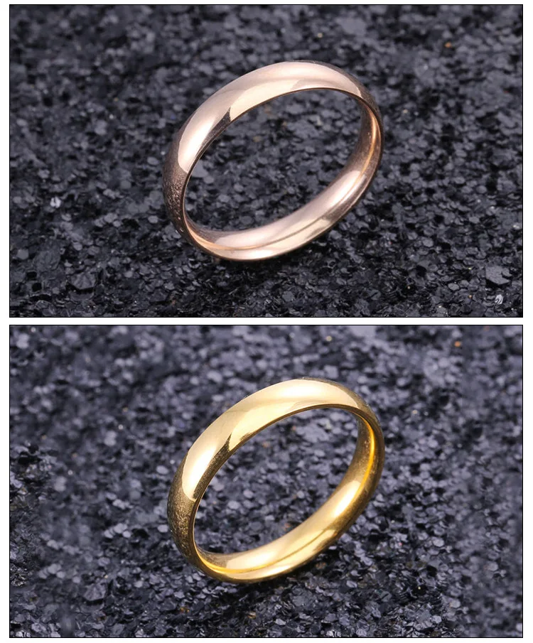 Korėjos versija, kūrybingi papuošalai papuošalai volframo plienas, epoksidinės žiedas volframo plieno, juodojo aukso žiedas pora atminimo dovana 4