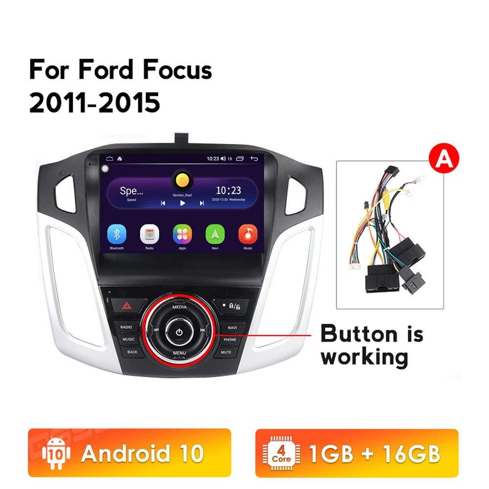 OSSURET Automobilių Android GPS Navigacijos, Grotuvo Ford Focus Mk 3 3 2011 2012 2013 Auto Multimedia, Radijo, Vaizdo 4G-WIFI 2