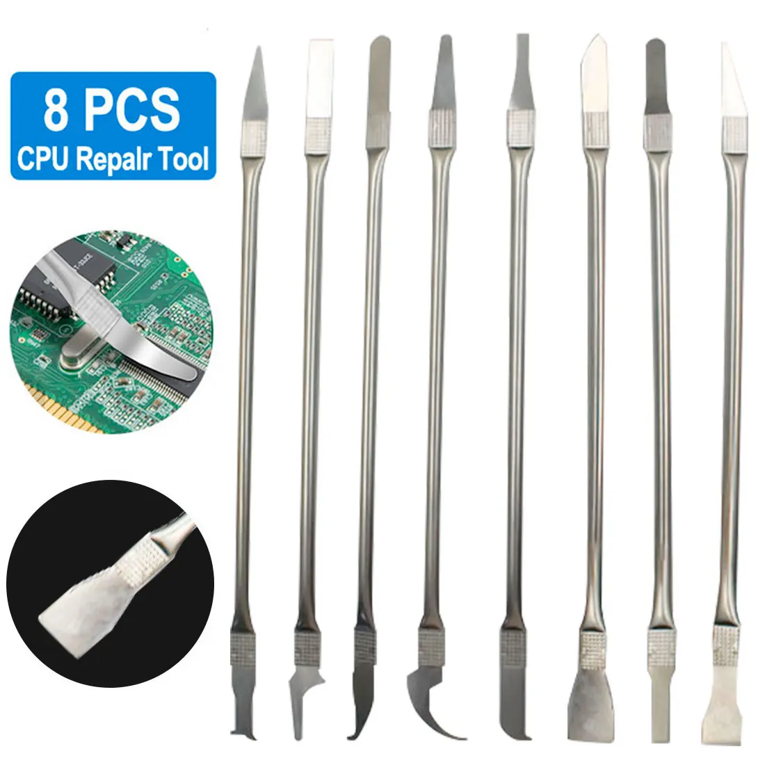 8v 1 IC Chip Remonto Plonas Įrankių Rinkinys CPU Metalo Valiklis Ilgai Pašalinti Remontas Klijų Pašalinimas Peiliu Dėl Mobiliojo Telefono Kompiuteriu CPU 3