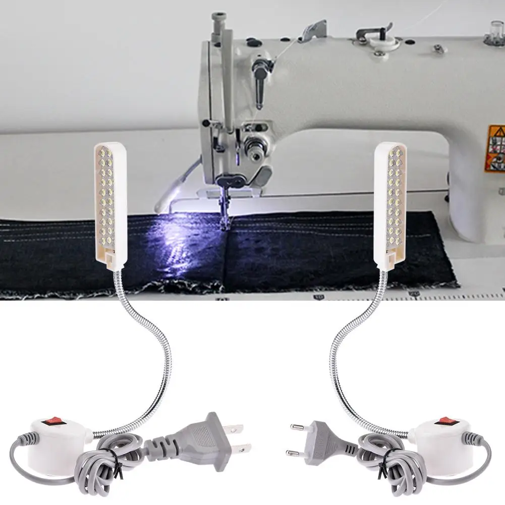 30 LED Nešiojama Siuvimo Mašina, Šviesos diodų (LED Šviesos Magnetinis Montavimo pagrindas Gooseneck Lempos Visų Siuvimo Mašina Apšvietimas 0