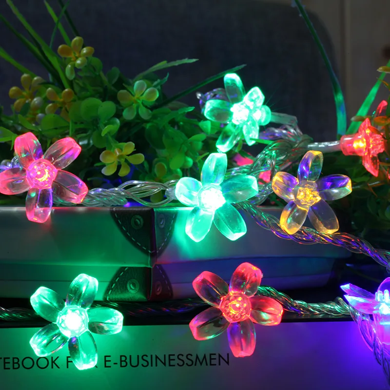 LED Cherry Blossom baterijomis Girliandą Naujųjų Metų 2022 Kalėdų Dekoracijas 2021 Led Žibintai, Apdailos Girlianda Led Šviesos 3