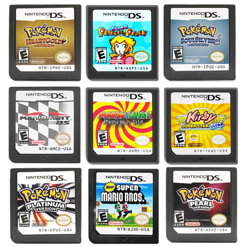 Pokemon Super Mario Bros Mariokart Luigi DS, 3DS NDSi NDS Lite Vaizdo Žaidimų Kasetė Konsolės Kortelės NTR anglų Lauguage Vaikams, Žaislai 3