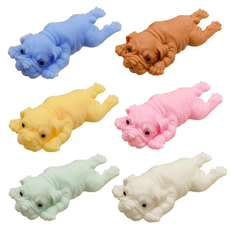 New Kawaii Soft Silicone Squeeze Dog Baby Funny Fidget Toys Shar Pei Kids Adult Relieve Stress Decompression Novelty Toys 1