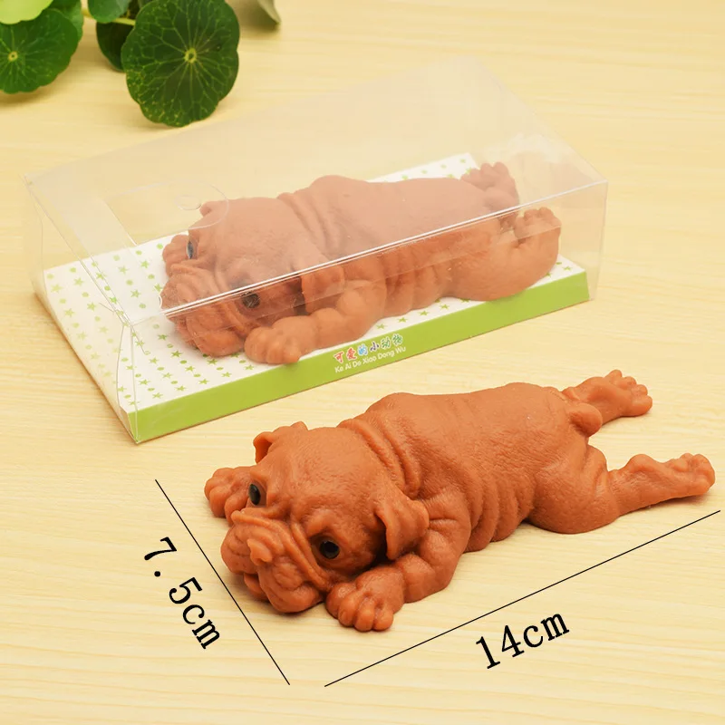 New Kawaii Soft Silicone Squeeze Dog Baby Funny Fidget Toys Shar Pei Kids Adult Relieve Stress Decompression Novelty Toys 3