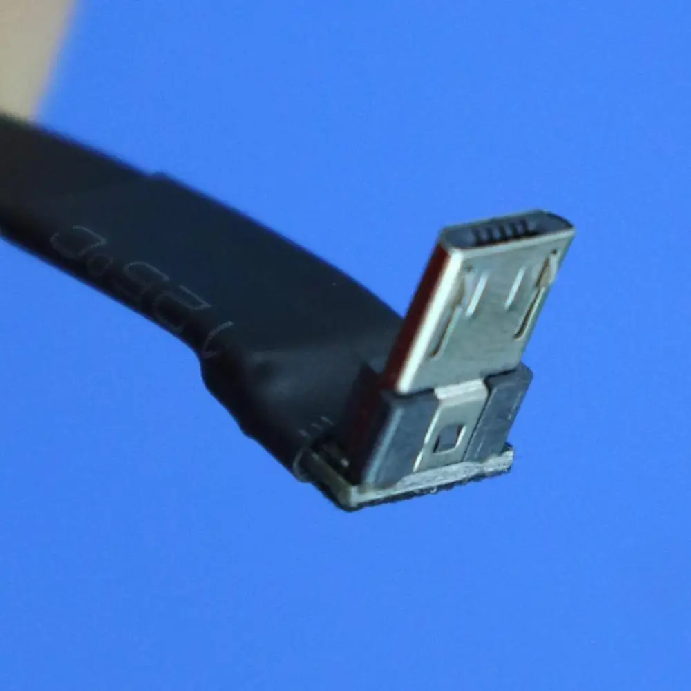 Micro USB, Micro USB 90 laipsnių Adapteris, OTG Kabeliu, 5cm-100cm FPC Juostelės Vienodo USB Micro 2.0 OTG FPV Kabelis 3A 5