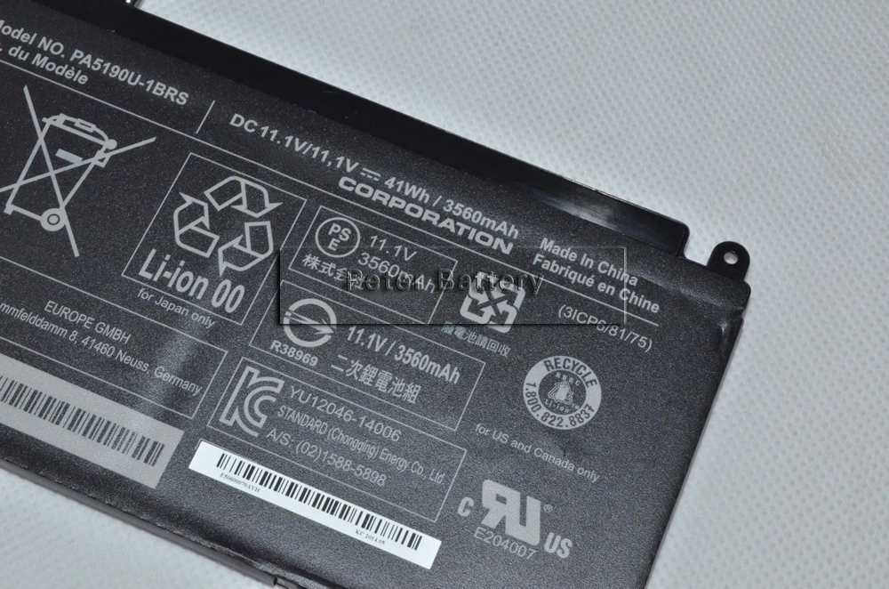 JIGU 11.1 V 41WH PA5190U-1BRS Originalus Laptopo Baterija Toshiba Satellite Spustelėkite 2 Pro P30W-B P35W-B P35W-B3226 0