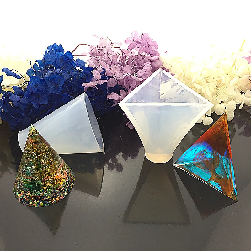 Crystal Epoksidinės Piramidės Silikono Formos 