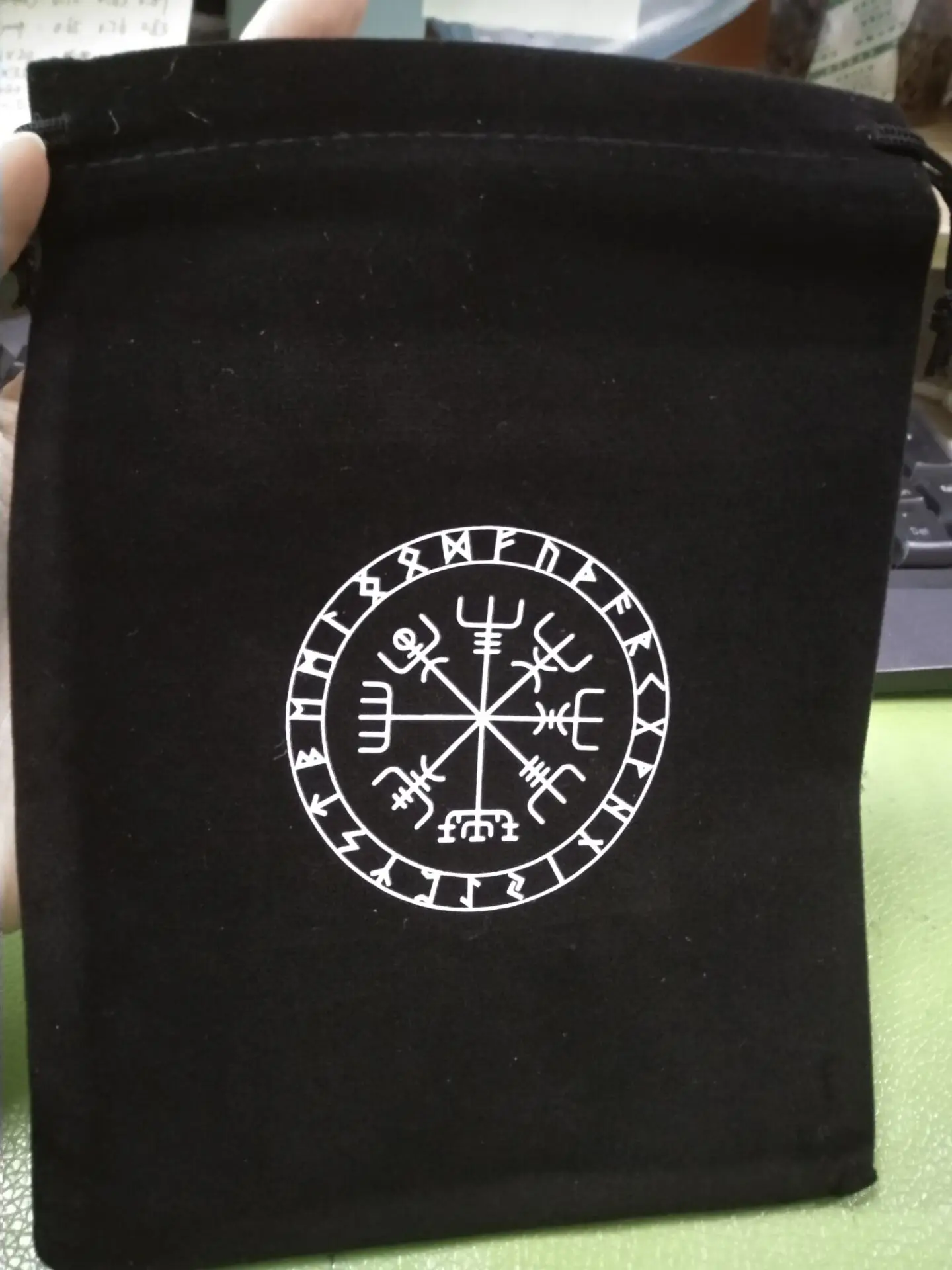 Viking Runos simboliai bag Black Board Game Būrimą Astrologija Altoriaus Pasirodo raganavimas prekių už altoriaus Aksomo Taro Saugojimo Krepšys 0