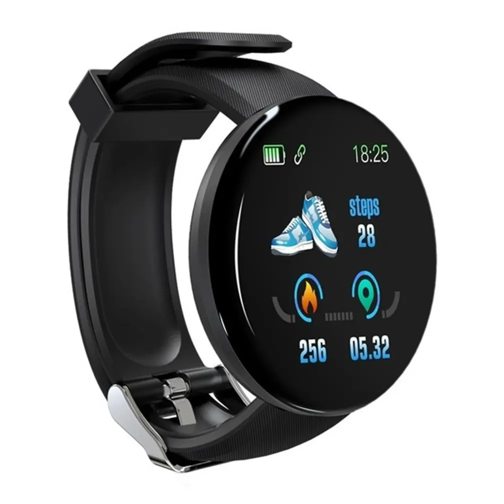 Karšto Smart Watch Širdies ritmo Monitorius Kraujo Spaudimas Smartwatch Žiūrėti Vandeniui Sport Fitness Tracker Žiūrėti D18 Reloj inteligente 4