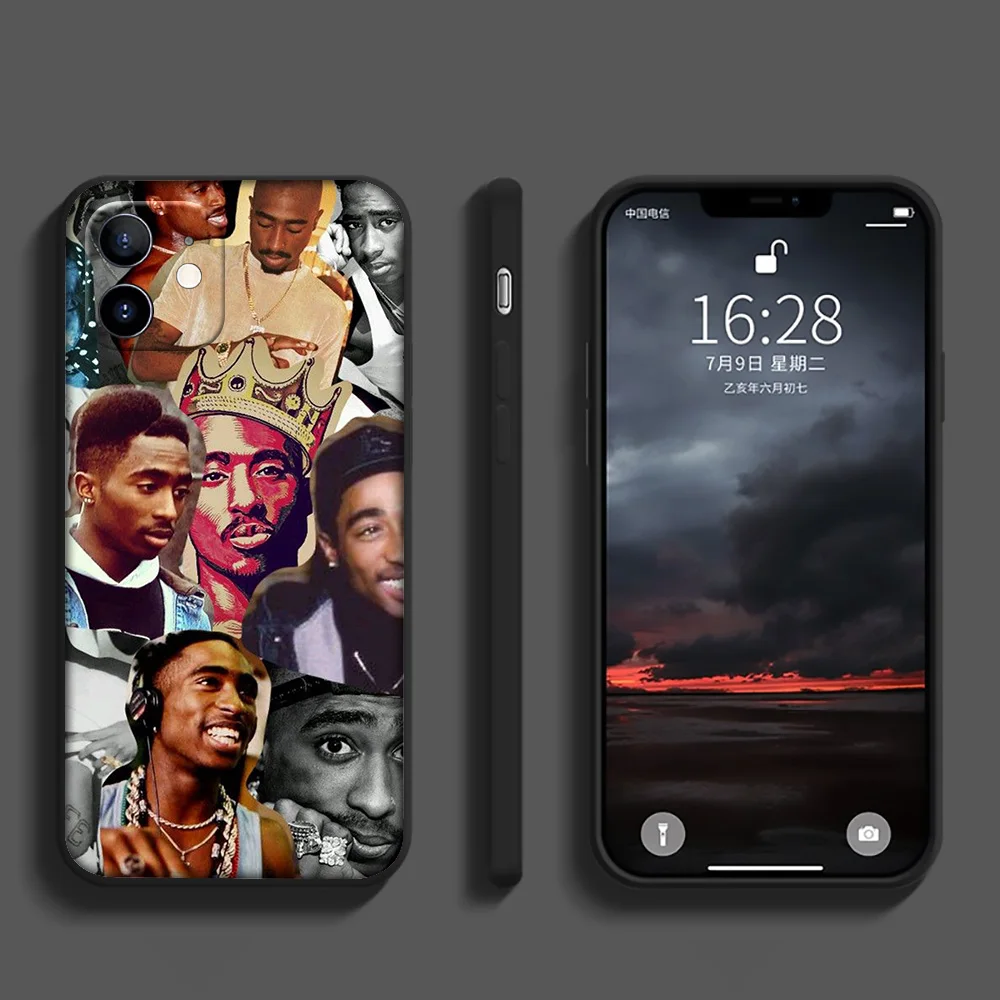 GX4 2Pac Tupac Shakur Silikono Soft Case for iPhone 12 Mini Pro 11 XS Max XR X 8 7 6 6S Plius 5 5S SE 2020 m. 0