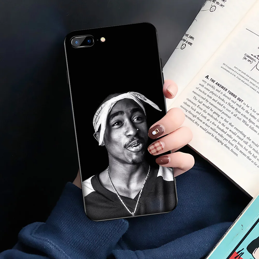 GX4 2Pac Tupac Shakur Silikono Soft Case for iPhone 12 Mini Pro 11 XS Max XR X 8 7 6 6S Plius 5 5S SE 2020 m. 5