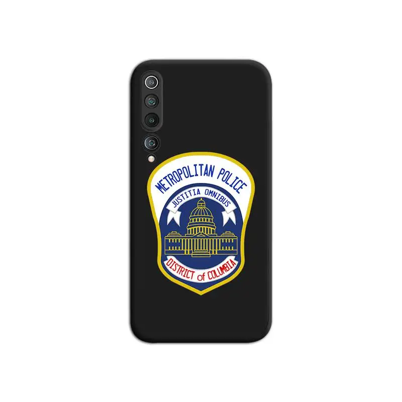 Top 10 JAV miestų policijos ženklelį logotipas Telefoną Atveju Xiaomi Mi-10 Pastaba Lite Mi 9T Pro xiaomi 10 CC9 9SE 2