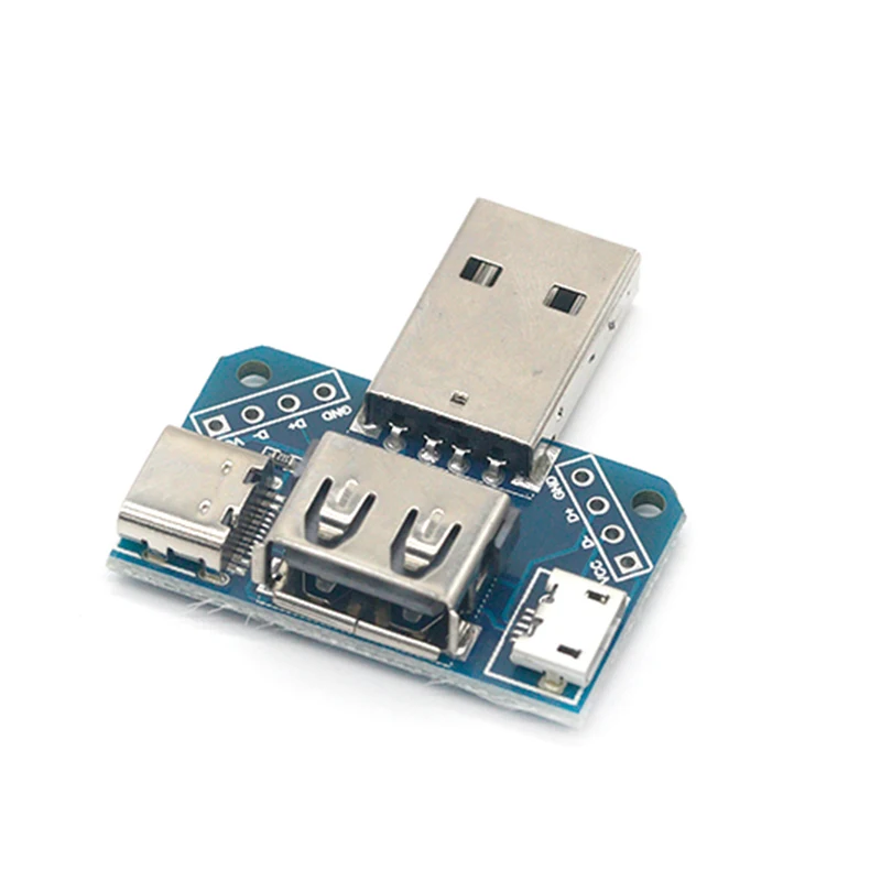 USB Galvos Skydas Male USB Jungtis Tipas-c Micro Moterų USB 2.54-4P perdavimo bandymų valdybos USB adapterio plokštė XY-USB4 1