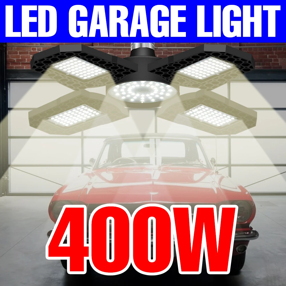 E27 LED E26 Lempos Lemputė 220V Garažas Šviesos 110V Sienos Lempa 200W 300W 400W Lankstymo Lampara Didelės Galios Lubų Lempa UFO Aukštos Bay Šviesos 3