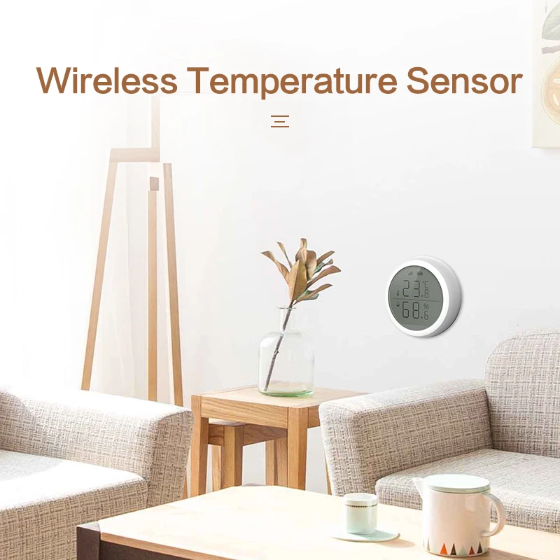 SEK 2020 Tuya ZigBee Smart Home Temperatūros Ir Drėgmės Jutiklių Su LED Ekranas, Veikia Su Namų Asistentas Ir Tuya Zigbee Hub 0