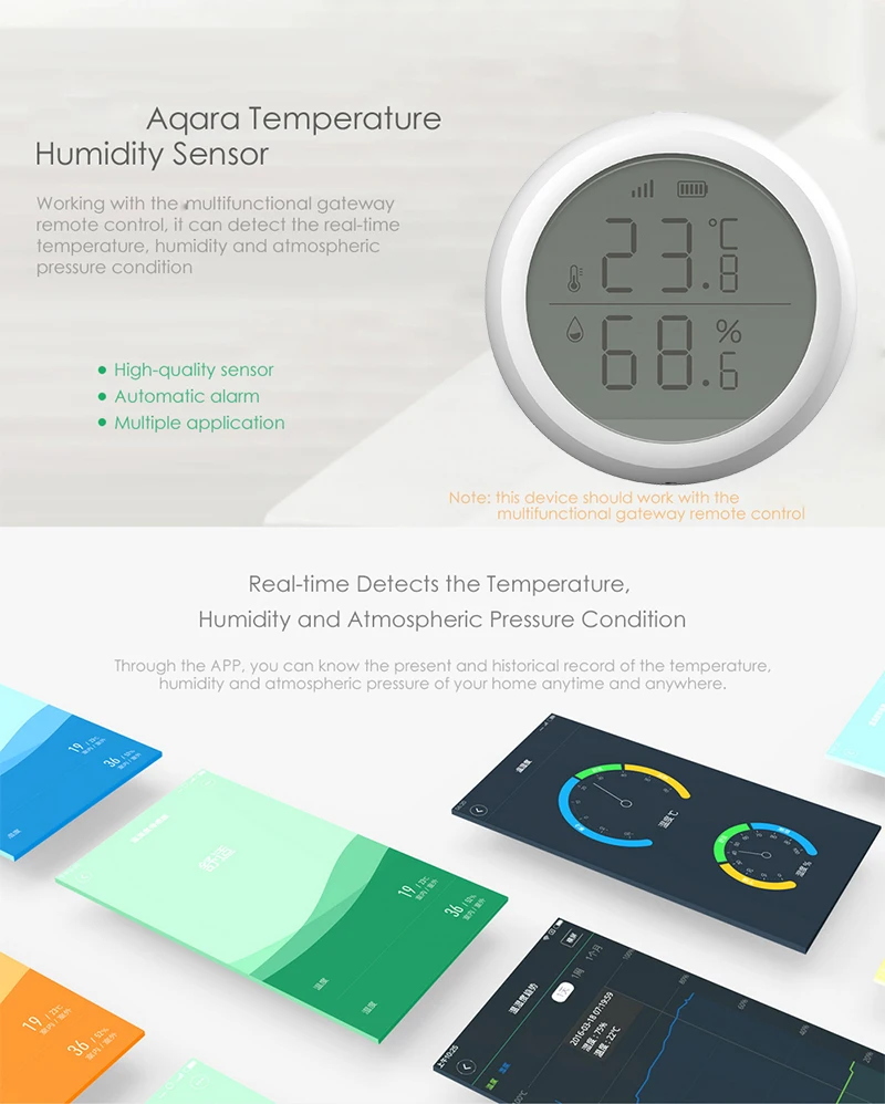 SEK 2020 Tuya ZigBee Smart Home Temperatūros Ir Drėgmės Jutiklių Su LED Ekranas, Veikia Su Namų Asistentas Ir Tuya Zigbee Hub 1