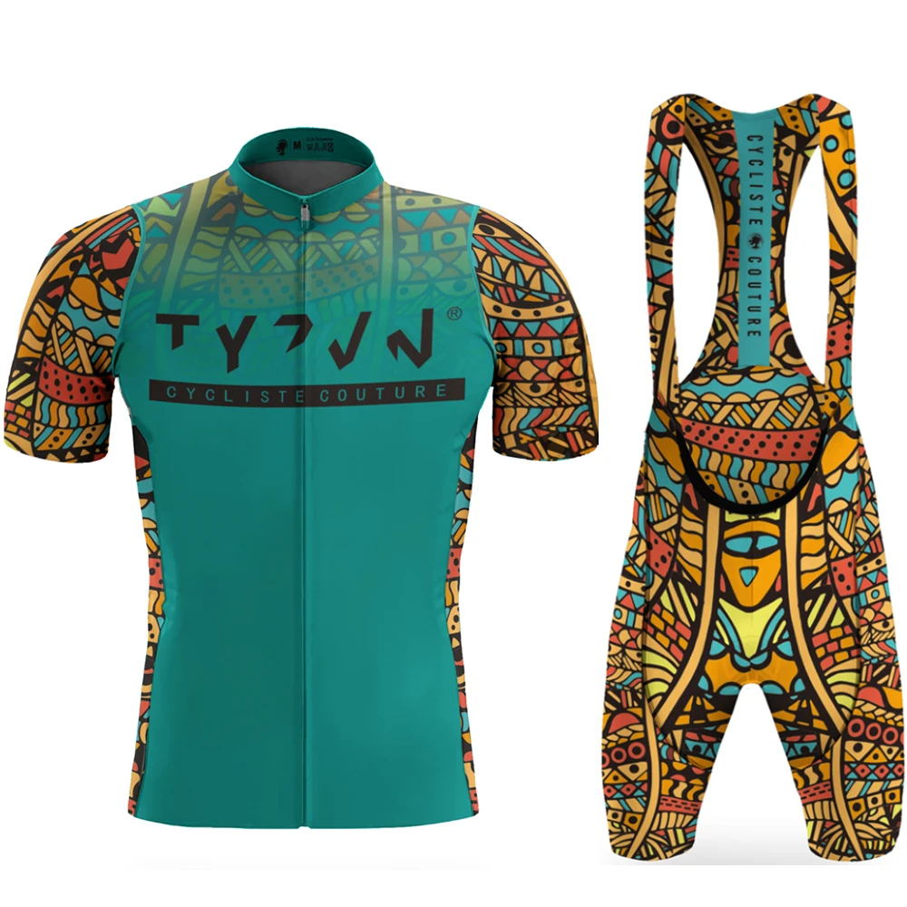 2021 Tyzvn vyrų vasaros dviračių drabužių rinkiniai maillot seilinukai šortai jersey tiktų MTB Conjunto ciclismo dviračių rinkinys ropa de hombre 0