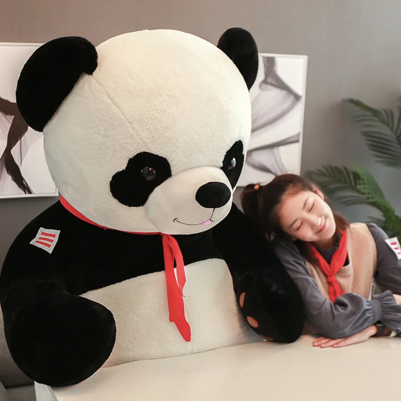 Įdaryti & Pliušas Gyvūnams 80-100CM Milžinišką Negabaritinių Panda Lėlės, Žaislai Panda Įdaryti Pliušinis Panda Bear Lėlė, Vaikams, Dovanos, Žaislai Mergaitėms 0