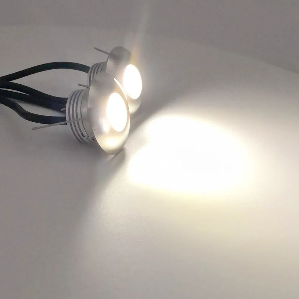 1W LED Denio Šviesa IP67 atsparus Vandeniui Embedded Laiptų Požeminės Lemputės, Lempos, Sodas Aukštas Palaidotas Šviesos Sienos Prožektorius 12V Su Vairuotoju 0