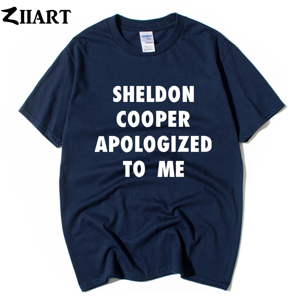 Medvilnės Berniukas, Vyras Trumpas Rankovės Marškinėliai TBBT Sheldon Cooper Atsiprašyti Man Pora Drabužius Vasarą ZIIART 0