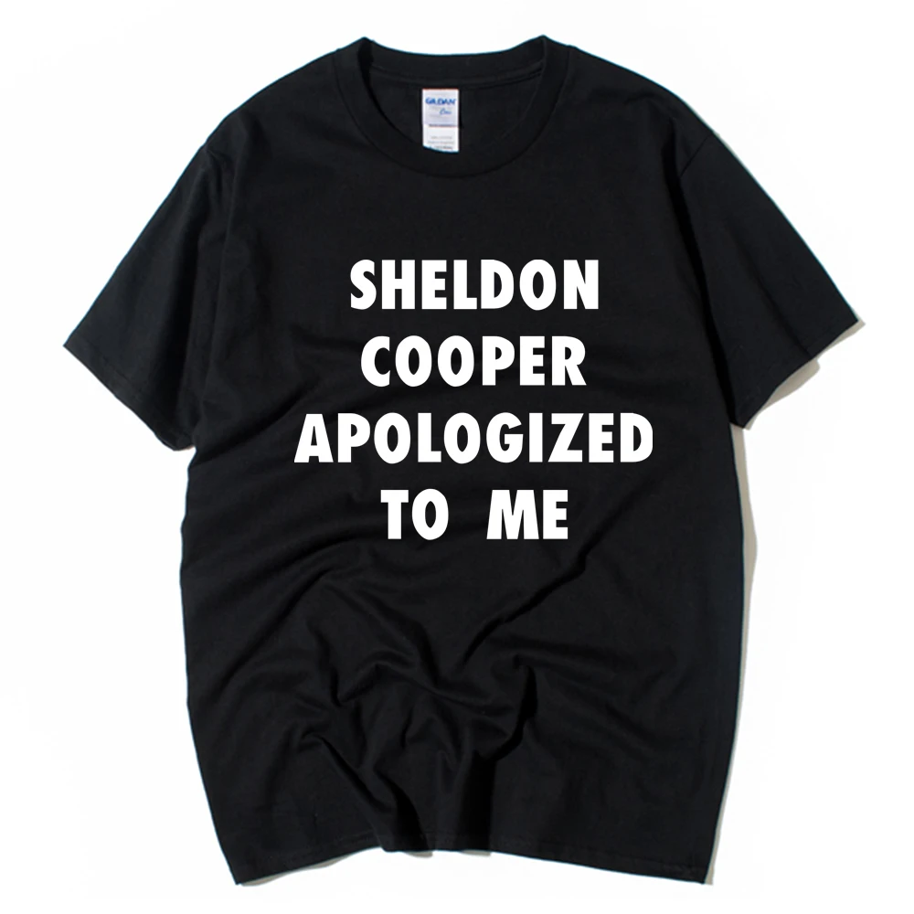 Medvilnės Berniukas, Vyras Trumpas Rankovės Marškinėliai TBBT Sheldon Cooper Atsiprašyti Man Pora Drabužius Vasarą ZIIART 1