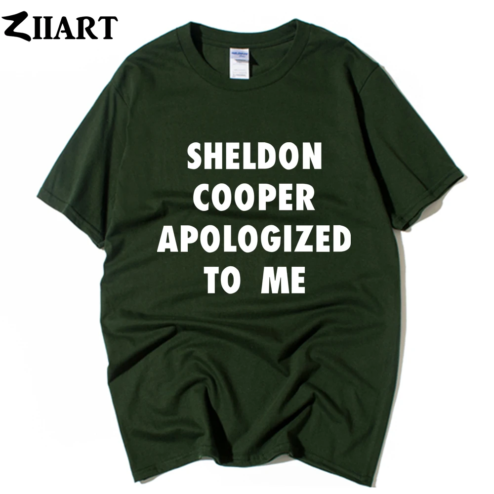 Medvilnės Berniukas, Vyras Trumpas Rankovės Marškinėliai TBBT Sheldon Cooper Atsiprašyti Man Pora Drabužius Vasarą ZIIART 2