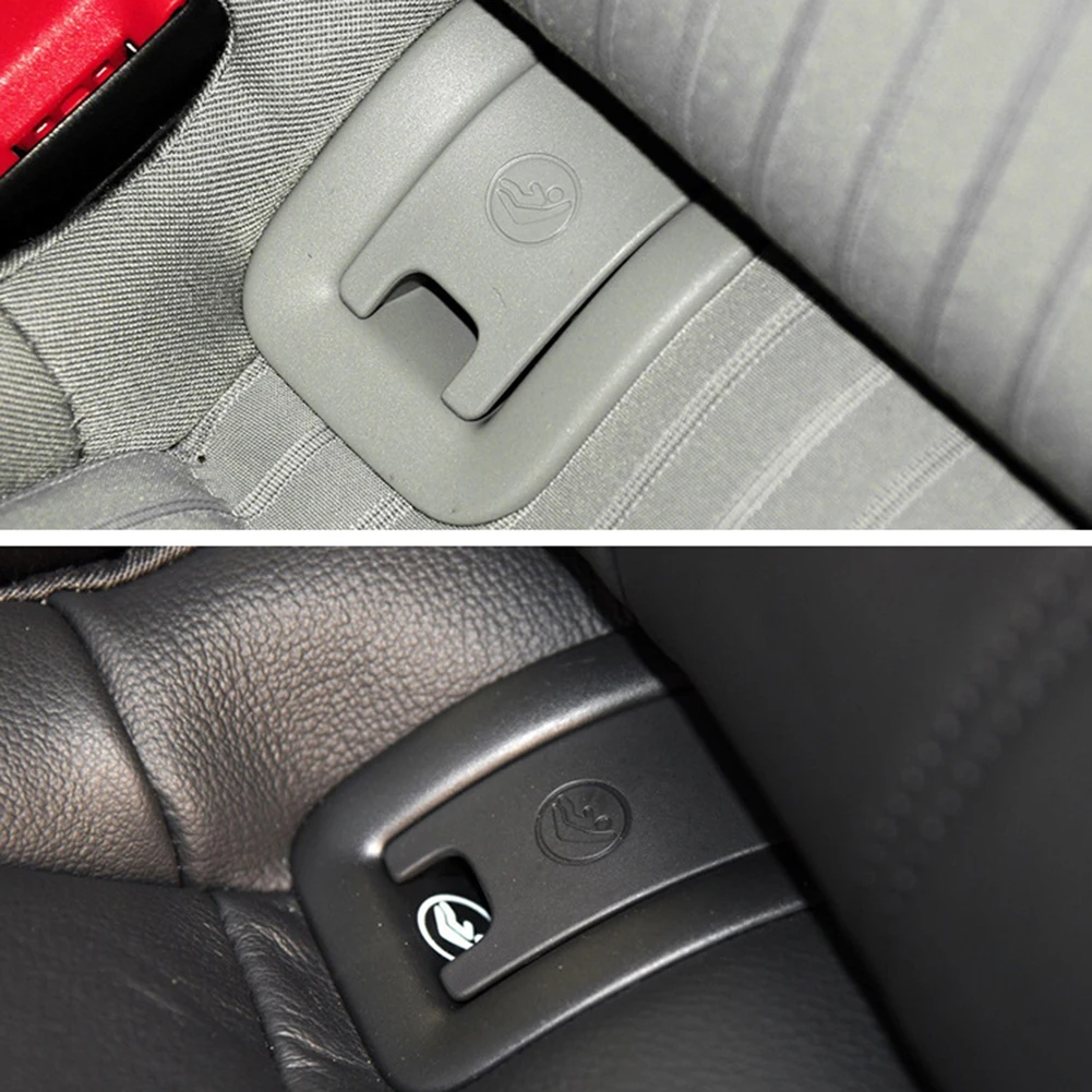 Automobilio Galinės Sėdynės ISOFIX Vaiko Tvirtinimo angos Dangtelį Audi A6 2013-2018 m. ABS+PC Galinės Sėdynės Lizdo Apdaila Padengti 3