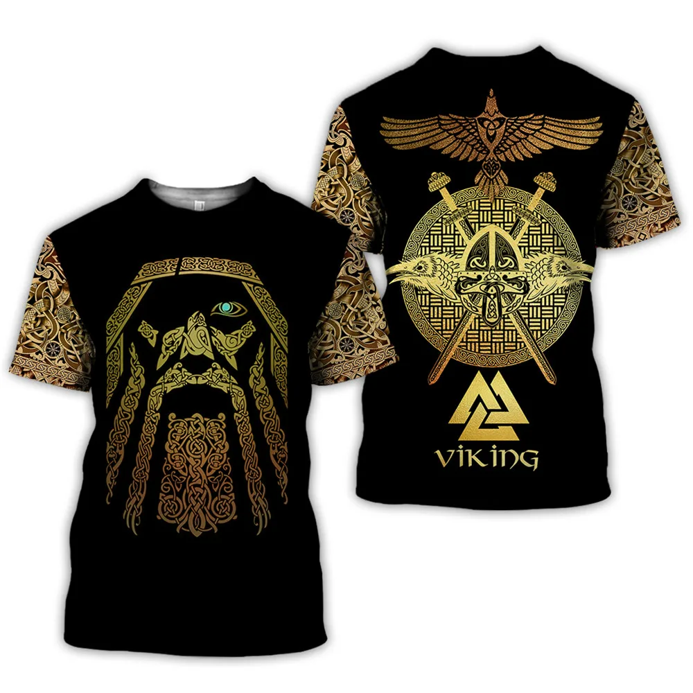 Viking Logotipas Atspausdintas T-Shirt Harajuku Hip-Hop Unisex Trumpas Rankovės Marškinėliai Viršuje 012021 Nauja XL T-Shirt Viršuje Vyrų Palaidinukė Kvėpuojantis 1