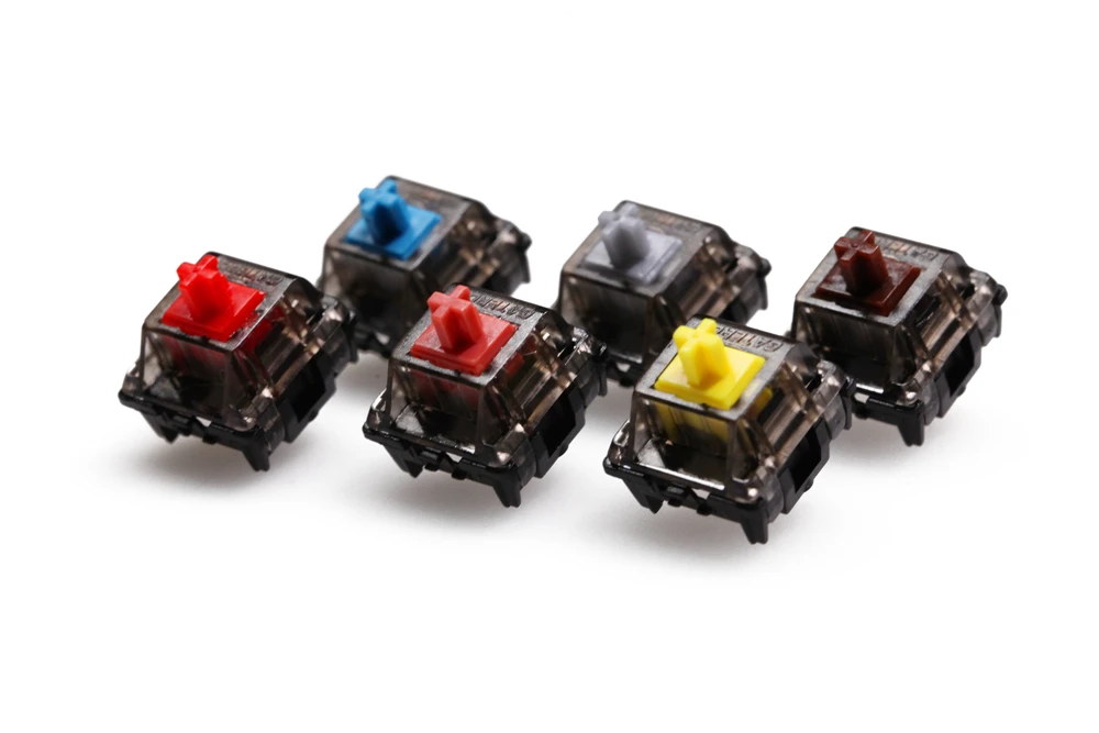 Gateron BŽŪP Black Crystal Jungiklis 3pin SMD RGB mx kamieninių jungiklis, mechaninė klaviatūra prieš lubed Ruda Geltona Silent Raudona Sidabro 3