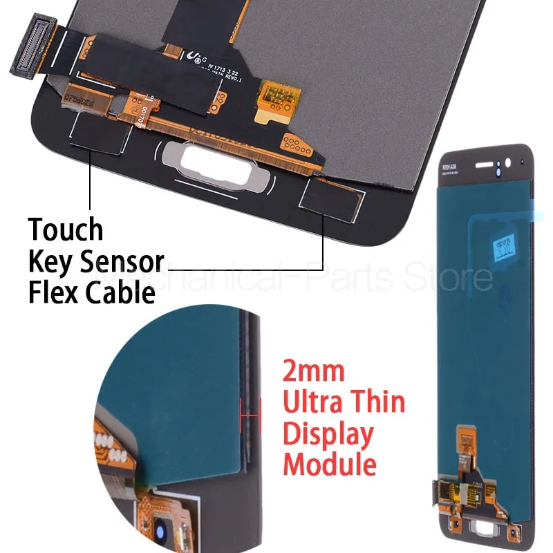 Už Oneplus 5 LCD ekranas + Touch Ekranas skaitmeninis keitiklis Įmokų Surinkimo Pakeisti Vienas Plius Penki 5.5 colių 6GB 8GB RAM 1