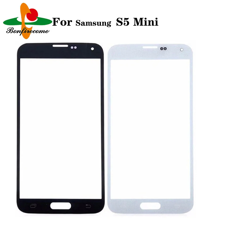 Samsung Galaxy S5 mini G800F G800H G800 Priekiniai Jutiklinio ekrano Skydelis LCD Iš Stiklinį Dangtelį Objektyvo Pakeitimo 0