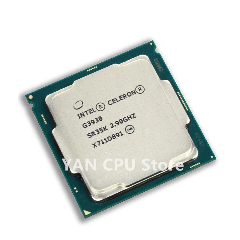 Feer laivybos Intel Celeron G3930 2.9 GHz Dual-Core Dual-Sriegis CPU Procesorius 2M 51W LGA 1151 0