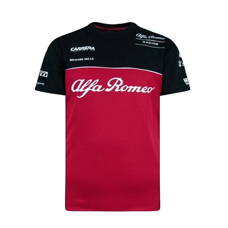 Vasaros F1 Alfa Romeo Komanda Formulės Vienas Lenktynėse trumparankoviai Vyrų Ir Moterų Lauko Ekstremalaus Sporto bekelės Entuziastai, T-Shirt 2
