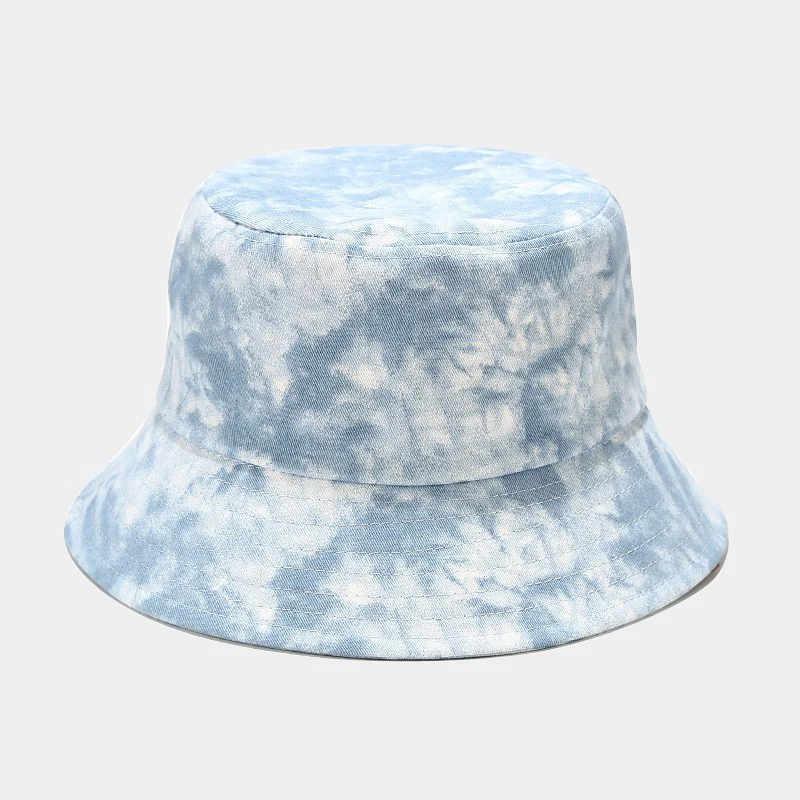 Kaklaraištis Dažų Spausdinti Paplūdimio Panama Moterų Mados Žvejys Plačios Skrybėlės Kraštų Streetwear Atsitiktinis Saulės Bžūp Vėjo, Saulės Kibirą Kepurės Kepurės 0