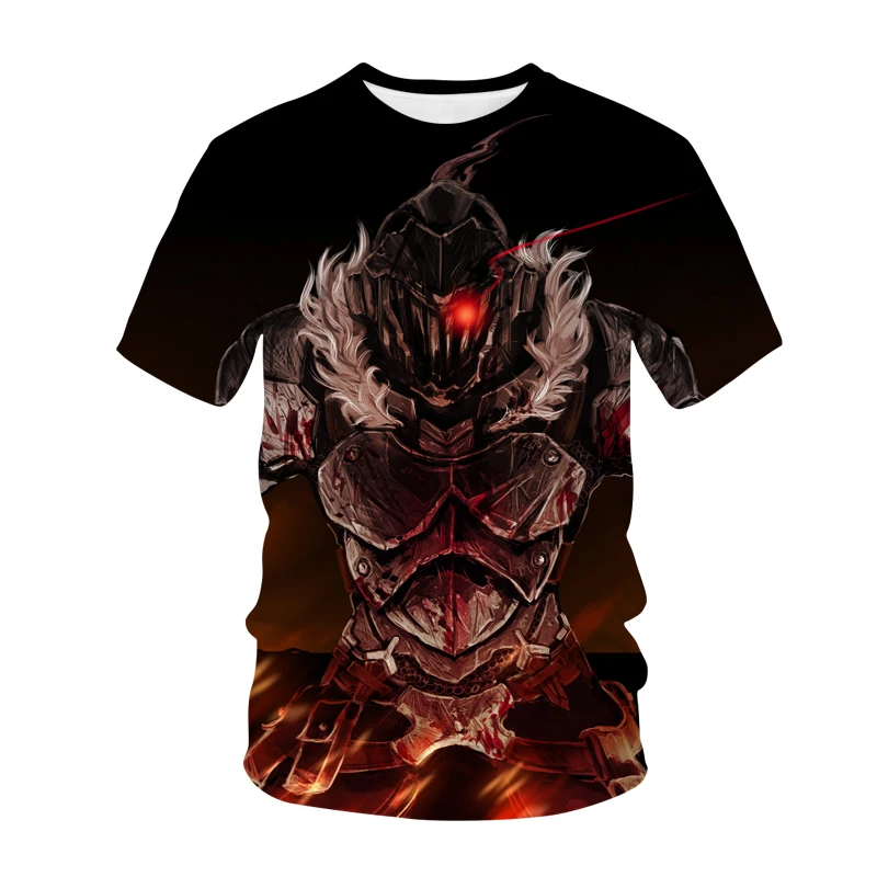 Goblin Slayer T-Shirt Anime 3D Spausdinimo Streetwear Vyrai Moterys Mados Crewneck Negabaritinių Marškinėliai Harajuku Cosplay Tees Viršūnes Drabužiai 5